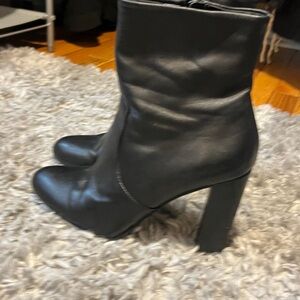 Elegant Black Heeled Boots Steve Madden
